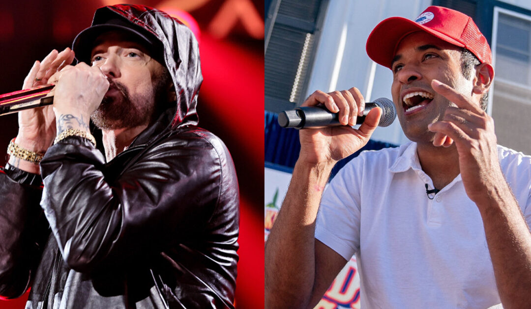 Eminem takes legal action against Vivek Ramaswamy over rapping his music at campaign events