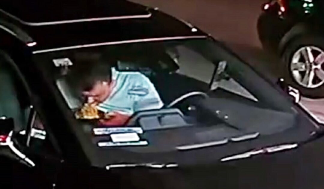 Grubhub driver caught on camera eating customer’s food, restaurant owner says