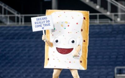 What’s with the edible Pop-Tarts mascot during college football?  Fans are eating up the old ones